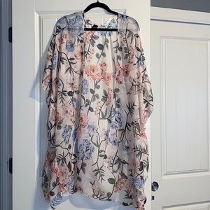 Sheer Ruffled Kimono